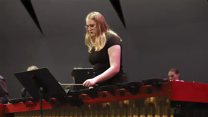 Pima Percussion Ensemble utilizes marimbas, xylophones, vibraphones, snare drums, cymbals, hand drums, and more in a performance that is certain to be exhilarating for audience members of all ages and backgrounds.