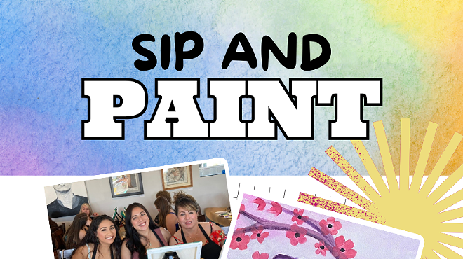 Image: Pink Blossoms Paint and Sip at Reforma