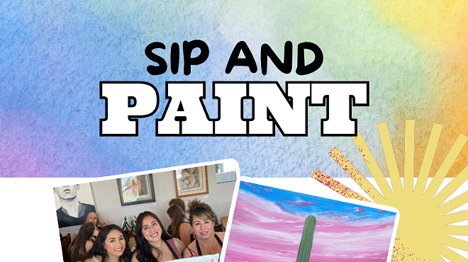 Image: Pink Sunset Paint and Sip at Westward Look