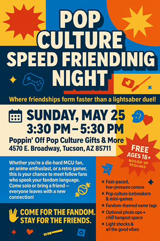 Image: Pop Culture Speed Friending 18+