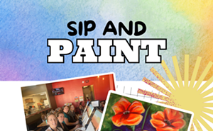 Image: Poppy Garden Paint and Sip at OV Pizza