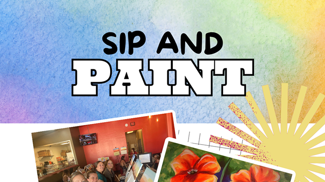 Image: Poppy Garden Paint and Sip at OV Pizza