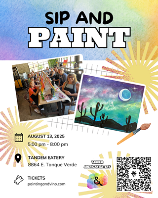 Image: Saguaro Galaxy Paint and Sip + Wine Specials
