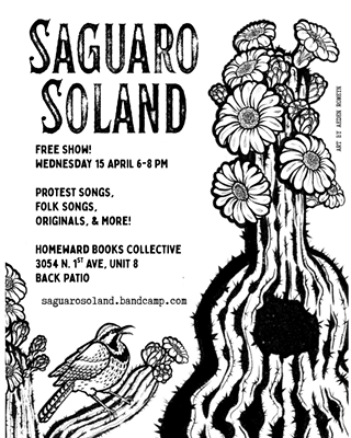 Image: Saguaro Soland Live at Homeward Books Collective