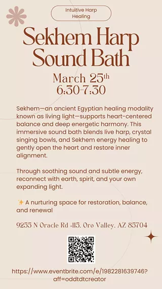 Image: Sekhem Harp Sound Bath