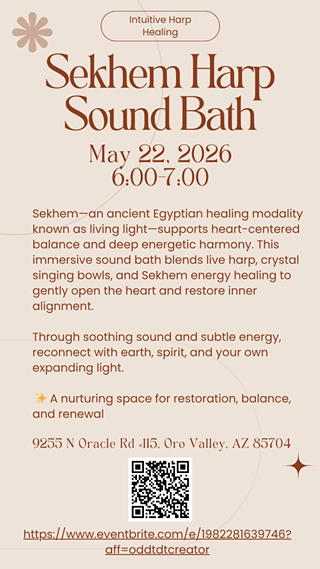 Image: Sekhem Harp Sound Bath