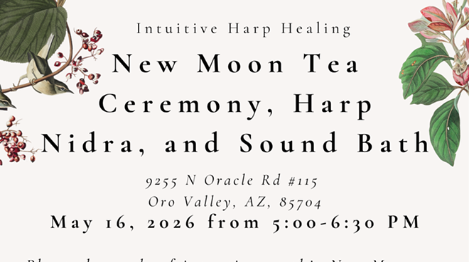 Image: Share this event Full Moon Tea Ceremony, Harp Nidra, & Sound Bath