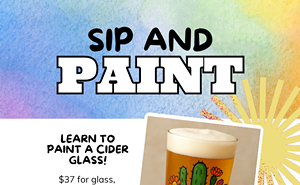 Image: Sip and Paint a Cider Glass &ndash; Includes Guided Instruction