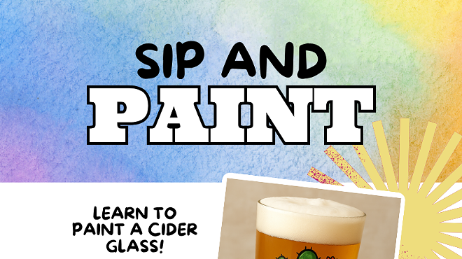 Image: Sip and Paint a Cider Glass &ndash; Includes Guided Instruction