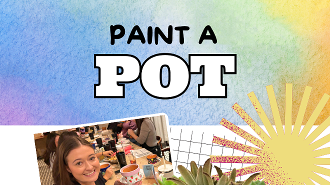 Image: Sip & Paint a Flower Pot at OV Pizza