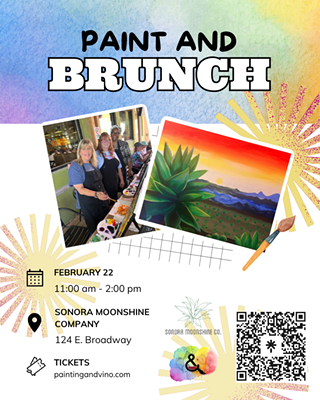 Image: Sonora Sunrise Paint and Brunch at Sonora Moonshine Co.