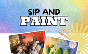 Image: Starry Cactus Paint and Sip at OV Pizza