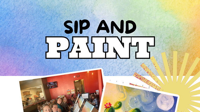 Image: Starry Cactus Paint and Sip at OV Pizza
