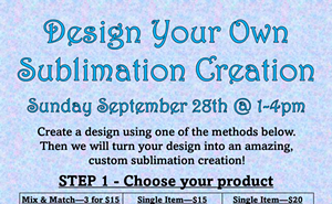 Image: Sublimation Creation Workshop @ Poppin Off