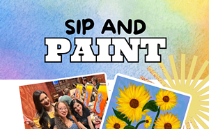 Image: Sunflower Dream Paint and Sip at Roadies