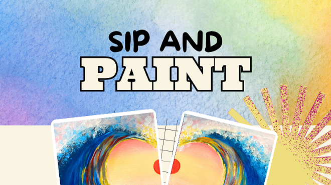 Image: Sunset Love Sip and Paint