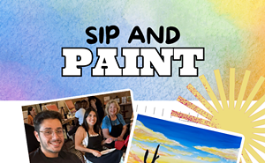 Image: Sunset Sip and Paint at Trail Dust Town