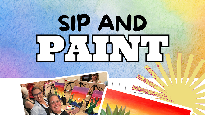 Image: Tequila Sunrise Paint and Sip at Zerai&rsquo;s