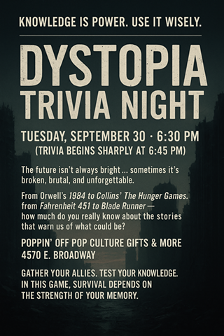 Image: Trivia Night - Dystopias @ Poppin' Off