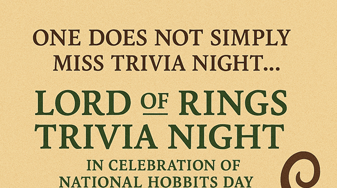 Image: Trivia Night - LOTR @ Poppin' Off