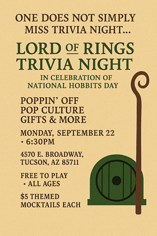 Image: Trivia Night - LOTR @ Poppin' Off