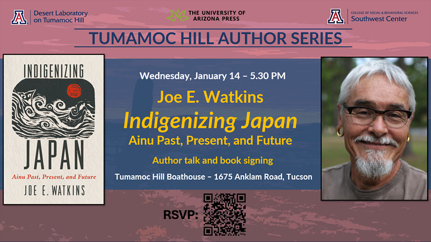 Flyer for January 14th Tumamoc Talk: Joe Watkins