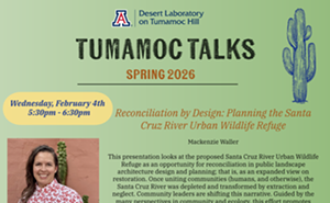 Image: Tumamoc Talks: Reconciliation by Design: Planning the Santa Cruz River Urban Wildlife Refuge