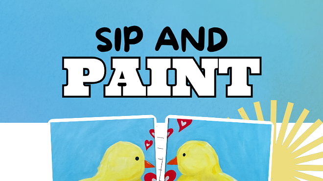 Image: Valentine Chicks Sip and Paint at DiBella&rsquo;s