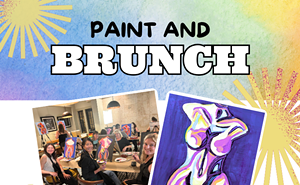 Image: ‘Violet Venus’ Paint and Sip Brunch