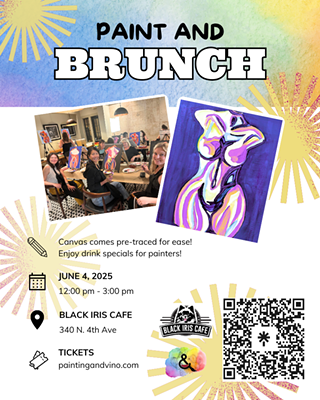 Image: ‘Violet Venus’ Paint and Sip Brunch