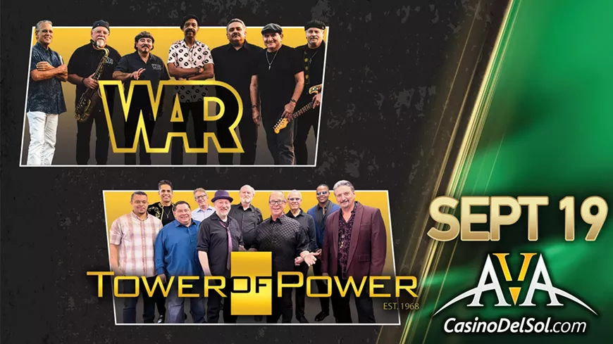 War And Tower Of Power Bring Funk And Soul Showcase To Ava Amphitheater At Casino Del Sol