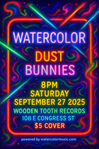 Image: Watercolor & Dust Bunnies
