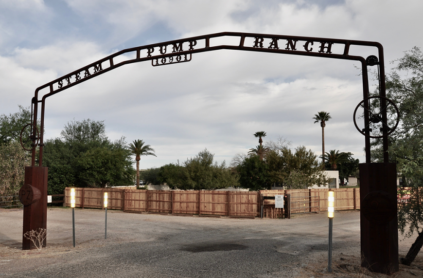 Entrance to Steam Pump Ranch from North Oracle Road