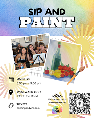Image: &lsquo;Wine Time&rsquo; Paint and Sip at Westward Look
