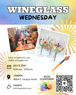 Image: Wineglass Wednesday Paint and Sip + Wine Specials